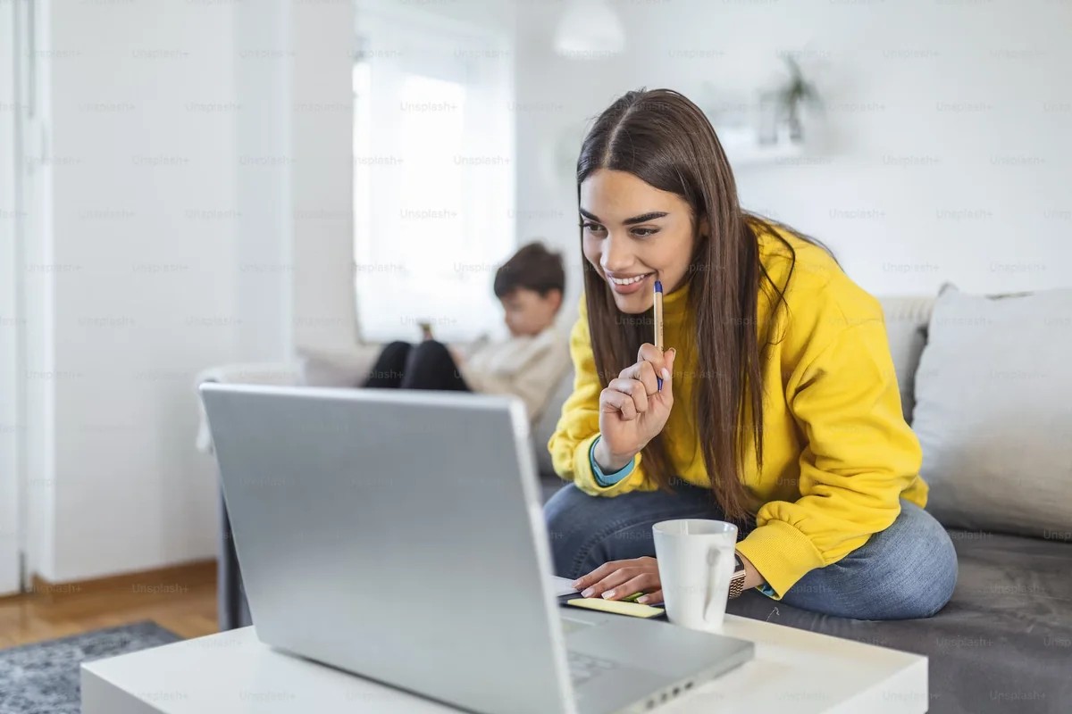 Technology professional working remotely